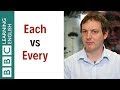 Each vs Every - English In A Minute