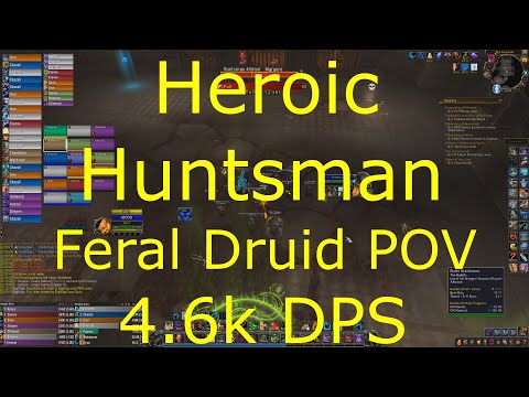 Shadowlands 9.0.2 - Feral Druid POV - Huntsman Heroic Guide - 4.6k DPS Guild Discord