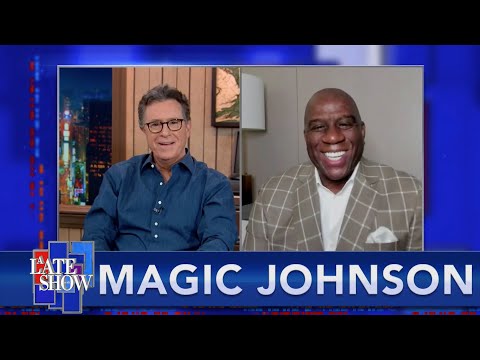 "他打出了制勝球"--魔術師約翰遜談與奧巴馬總統打籃球 ("He Hit The Game-Winning Shot" - Magic Johnson On Playing Basketball With President Obama)