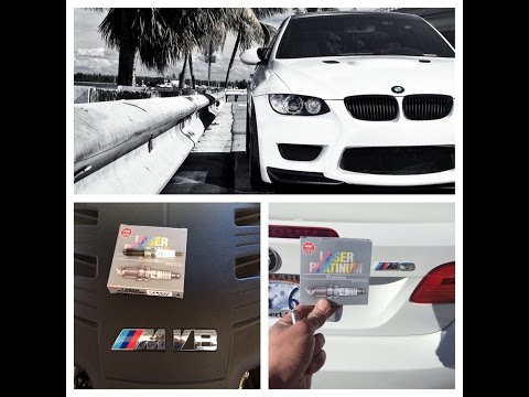 bmw E90 E92 E93 M3 v8 spark plug change 2008 -12 s65 engine diy