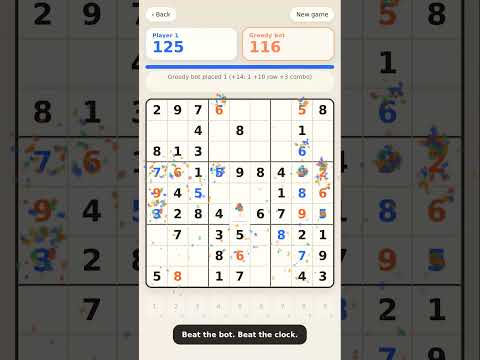 Sudoku Duel gameplay trailer thumbnail
