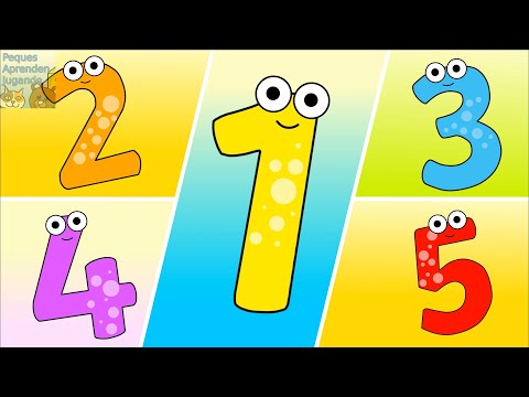 Números del 1 al 5 en inglés para niños  Video de Peques Aprenden Jugando