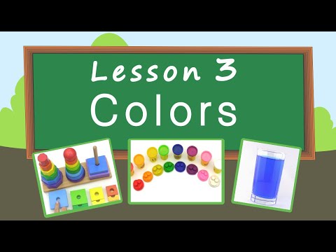 Colors. Lesson 3. Educational video for children (Early childhood development). Video