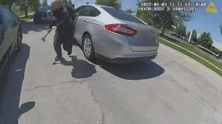Naperville police release footage of deadly shooting of hatchet-wielding man