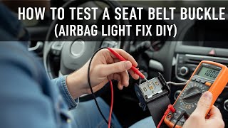 How to Test a Seat Belt Buckle (Airbag Light Fix DIY)