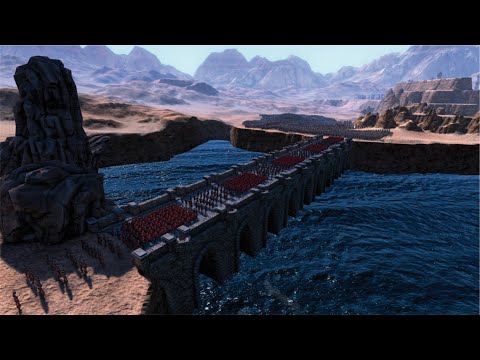 SPARTANS + ARCHERS DEFEND BRIDGE VS GIANT ANCIENT ARMY - UEBS MODS - Ultimate Epic Battle Simulator