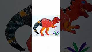 Download lagu Drawing coloring mewarnai Dinosaurus | T-REX #shorts #dinosaur #drawing mp3