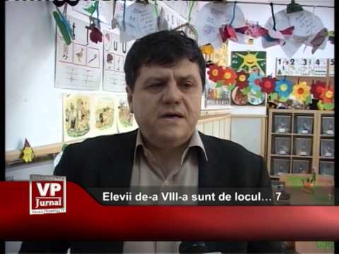 Elevii de-a VIII-a sunt de locul… 7