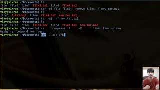 compress - decompress files using gzip & bzip2 in linux | tar command to manage compressed files