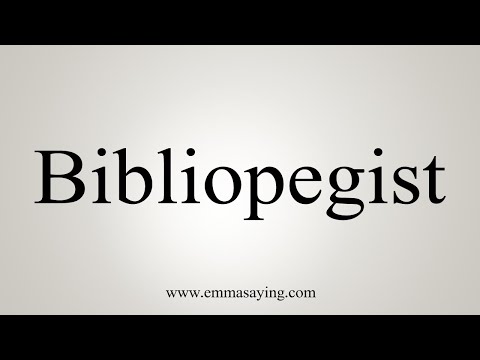 Part of a video titled How To Say Bibliopegist - YouTube