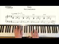 EASY (piano solo) by The Commodores - Piano Accompaniment Cover with sheet music