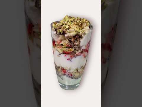 Strawberry and banana healthy breakfast.