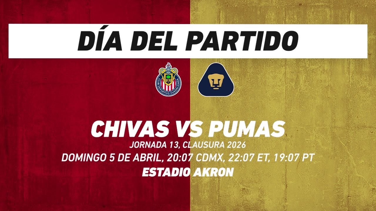 Chivas vs Pumas, frente a frente: Liga MX