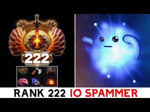 WHO IS THIS GUY? RANK 222 IO SPAMMER DESTROY 11K MMR EG.CR1T 20MINUTES GG  | DOTA 2 MICRO