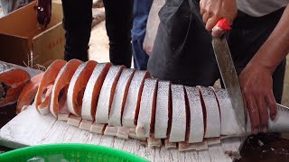 Taiwan Seafood Auction / Fish cutting skills - Taiwanese Tradition Mar