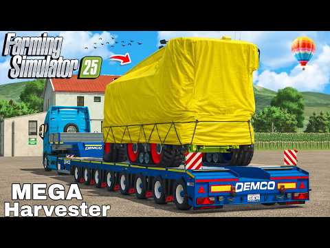 UNBOXING the BIGGEST Grass Harvester EVER | Mega Silage | Farming Simulator 25
