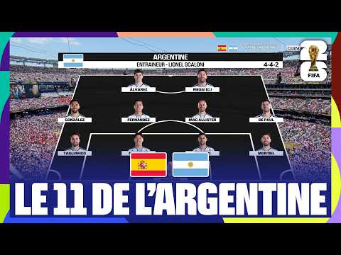 LIVE - Les TITULAIRES argentins pour la FINALE du mondial