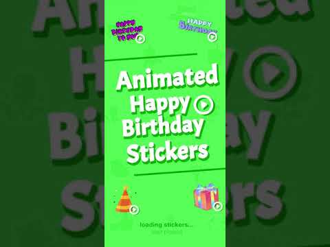 WASticker Happy Birthday WA video