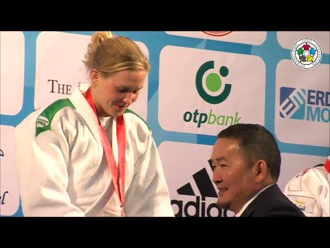 Esther Stam (GEO) vs. Gulnoza Matniyazova (UZB) -70kg Judo Grand Prix Ulaanbaatar 2014