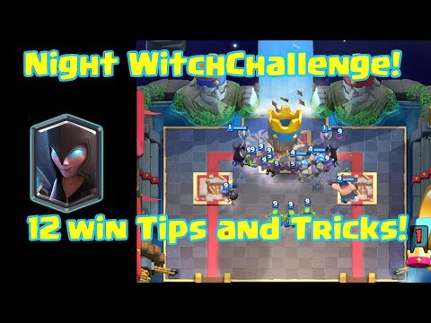 Night Witch Draft Challenge Tips and Tricks!! 12 Wins!! Clash Royale
