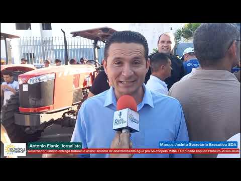 Marcos Jacinto Trator Abastecimento Agua Seguro Safra Solonopole Milhã Dep Irapuan Pinheiro 20032026