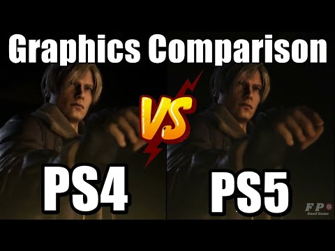 Resident Evil 4 Remake Graphics Comparison PS5 VS PS4 Side By Side (Chainsaw Demo)