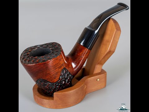 Handmade S&T Partially Rusticated Bent Poker (611) 9mm
