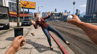 Grand Theft Auto V: Hardest Knockouts #11 (Hardest Snowball Knockouts, CRAZY K.Os, Snowball Hits 🤣)