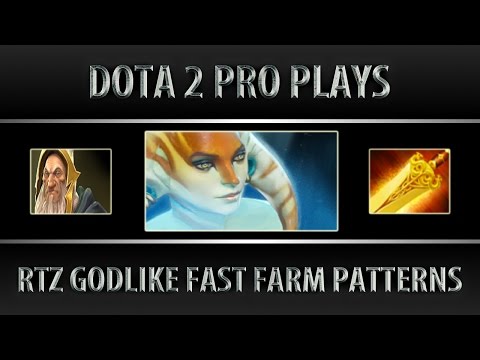 Arteezy Naga Siren ► Godlike Fast Farm Patterns ► Dota 2 [6.88f]