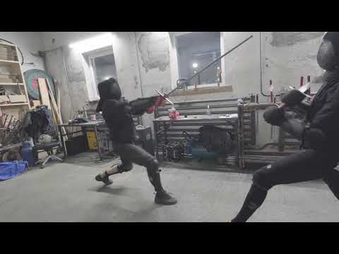 Underground longsword sparring