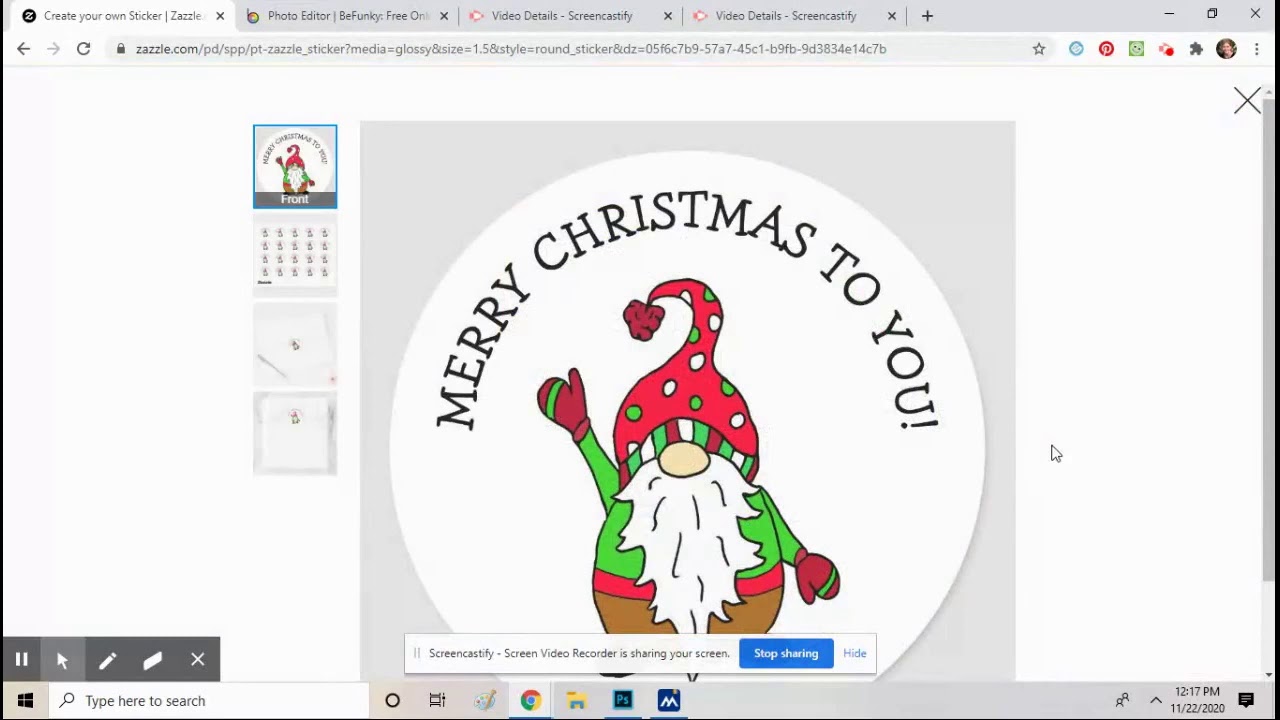 Zazzle Tutorial Gnome Sticker Turn your Artwork into Commissions