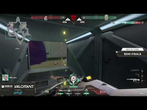 NRG eeiu 1v3 against SSG with a crazy flick at the end | Valorant Highlights
