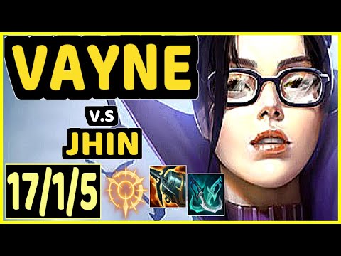 VAYNE vs JHIN - 17/1/5 KDA BOTTOM ADC GAMEPLAY - BR Ranked GRANDMASTER