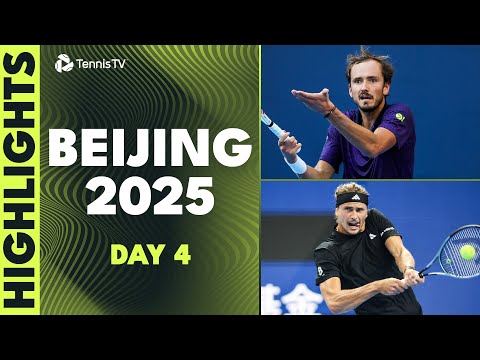 Zverev Battles Moutet, Medvedev Takes On Davidovich Fokina & More 💥 | Beijing 2025 Highlights Day 4