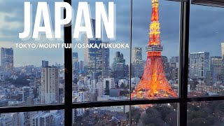 JAPAN Travel Itinerary: Tokyo, Mt. Fuji, Kawaguchiko, Fukuoka, Osaka.