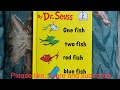One Fish Two Fish Red Fish Blue Fish By Dr Seuss Marie Reads 7 6 23