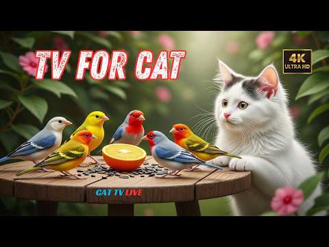 Ultimate Cat TV 🐦 Colorful Birds in Action – 4K 60FPS Bird Paradise for Cats!