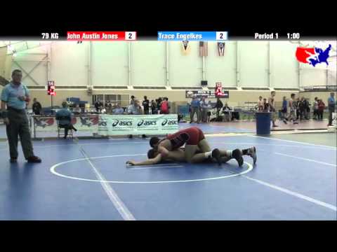 John Austin Jones vs. Trace Engelkes at 2013 ASICS University Nationals - GR