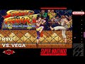Ryu Vs Vega Street Fighter II The World Warrior SNES