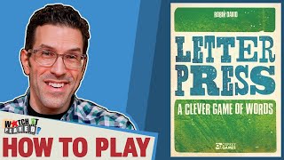 Watch It Played - Letterpress video thumbnail