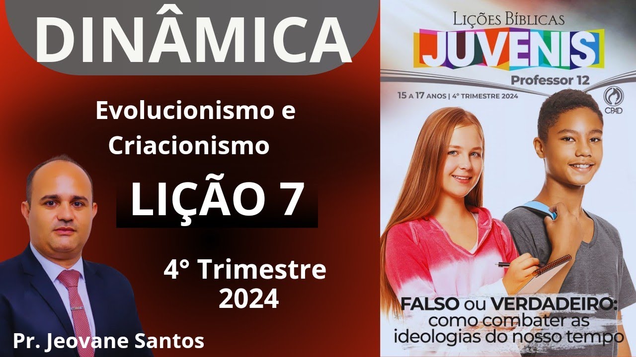 Dinâmica para EBD | Evolucionismo e criacionismo  | Lição 7  Juvenis ( 4  Trimestre 2024)