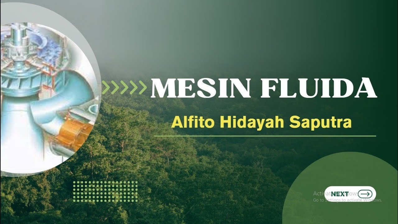 Mesin mesin fluida. Penjelasan singkat tentang materi Mesin mesin fluida