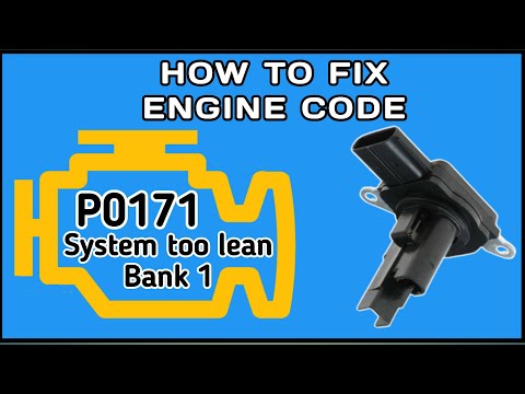 How to fix engine code , p0171 fuel trim system lean bank 1, engine idling problems solved
