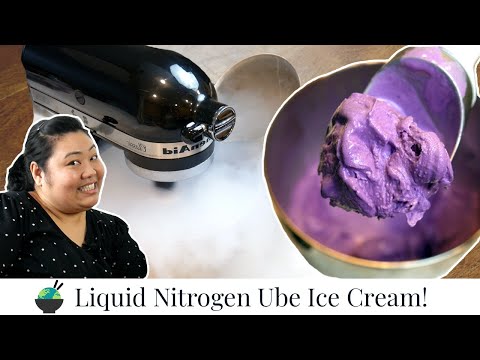 How To Make Ube Ice Cream Recipe Using Liquid Nitrogen
