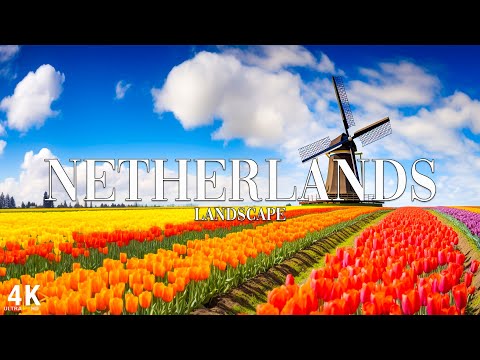 FLYING OVER NETHERLANDS (4K UHD) I Relaxing Music Along With Beautiful Nature Videos | 4K VIDEO HD
