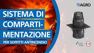 Compartimentazione per soffitti sistema DS 90 / 74 mm e DS 90 / 120 mm