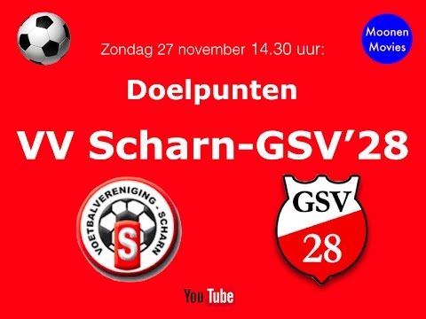 Doelpunten VV Scharn-GSV'28 27-11-2016