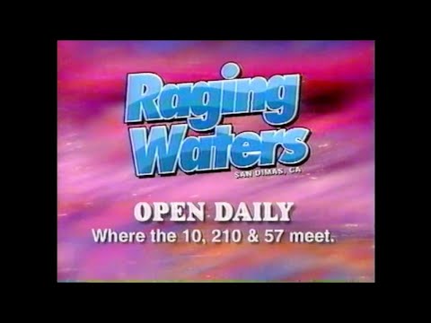 Raging Waters Los Angeles Water Park Television Commercial San Dimas (1996)