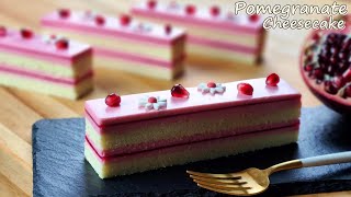 컵 계량 / 석류 치즈케이크 만들기 / Pomegranate Cheesecake Recipe / How to cut pomegranate / ASMR / Juice / Jelly