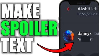 Make SPOILER TEXT On Discord Mobile! (FULL GUIDE)